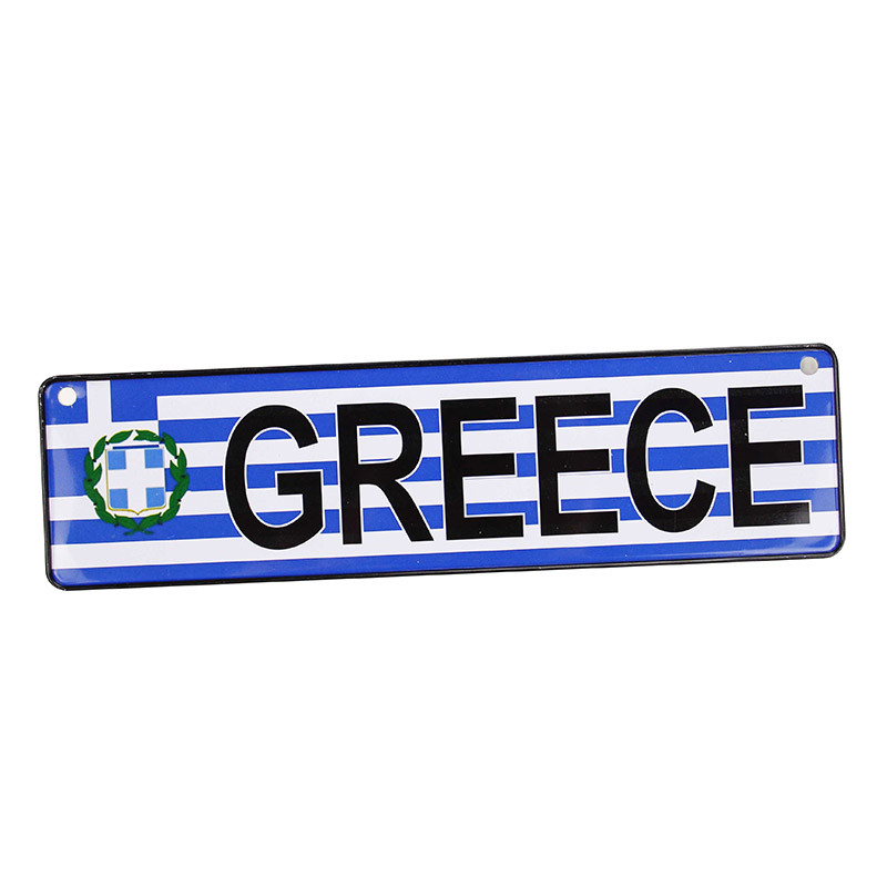 OEM Greece Design Small Size Tin Metal Sign