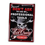 Professional OEM Funny Words Tools Advertise Metal Tin Sign