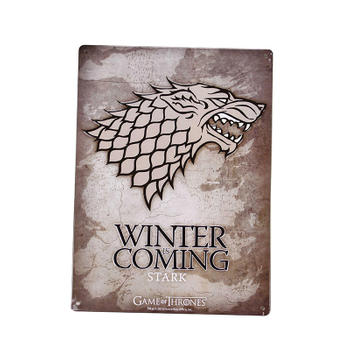 Factory Direct Manufacturer Game of Thrones Tin Sign