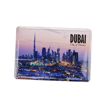 City of Dreams DUBAI Souvenir Metal Aluminum Post Card