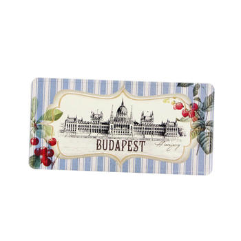 Customize Budapest Tourist Gift Embossed Metal Post Card