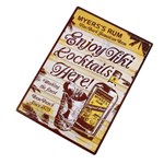 Customized Cheap Rum Vintage 3D Metal Tin Sign