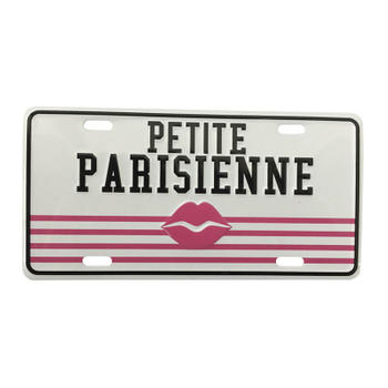 France Paris Souvenir Metal License Plate Design Post Card