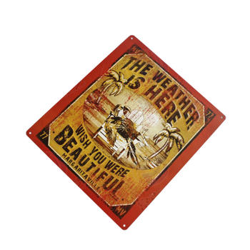 Customized Funny Sign High Quality 3D Tin Vintage Sign