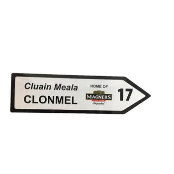 Cluain Meala Clonmel Arrow Shape Metal Sign