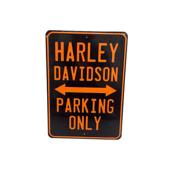 Harley Davidson Metal Parking Only Sign