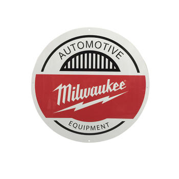 Factory Direct Customized Business Round Shape Milwaukee Custom Size Tin Sign