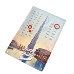 Dubai Dome Hanging Wall Tin Calendar with Magnetic Rings