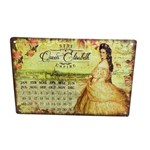 Queen Elisabeth Metal Magnetic Month And Day Tin Calendar