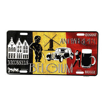 Brussels Car License Plate