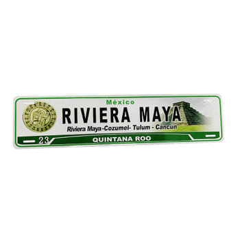 Mexico RIVIETA MAYA Building License Plate