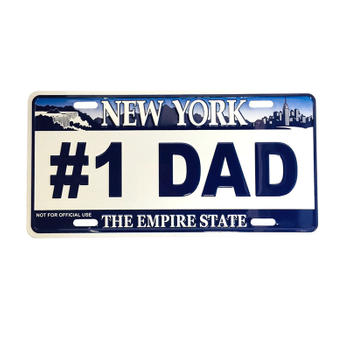 NY - #1 DAD Custom Car License Plate