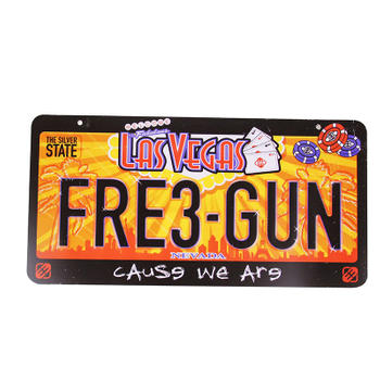Letters And Numbers Car License Plate
