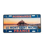 FRANCE- LE MONT SAINT MICHEL Car License Plate