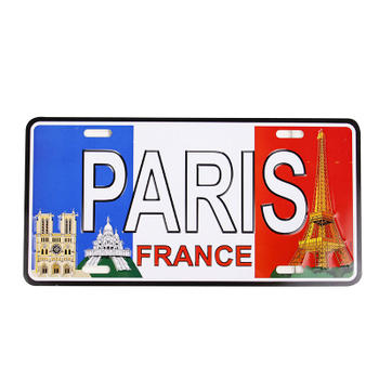 PARIS Car License Plate For Car Decoration
