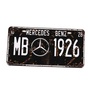 Vintage Mercedes Benz 1926 License Plate