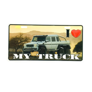 I Love My Truck License Plate