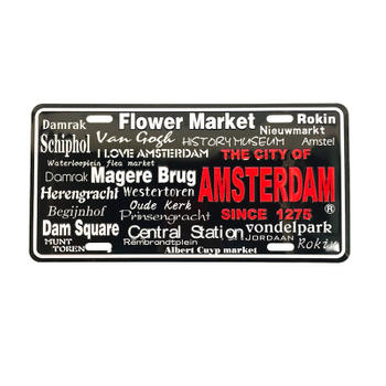 Amsterdam Custom Words License Plate
