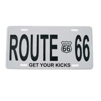 Hot Design Route 66 Car License Plate