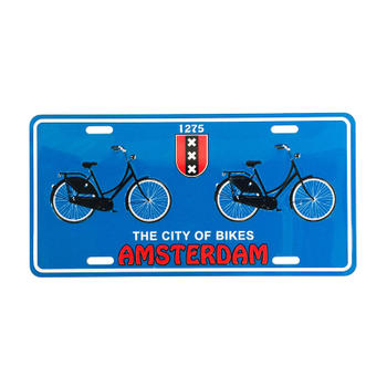 The City of Bikes Car License Plate