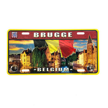 Brugge Belgium Car License Plate for Decoration