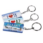 Personalized Metal Name License Plate Souvenir Keychain