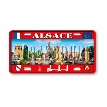 Decorative Alsace License Plate