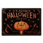 Embossed Halloween Wall Tin Sign