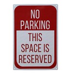 No Parking This Space is Reserved Metal Sign