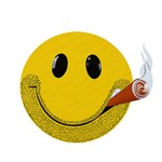 Smile Smoking Lovely Metal Tin Sign