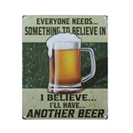 Vinatge Bar Decoration Beer Metal Poster Embossed Tin Plate